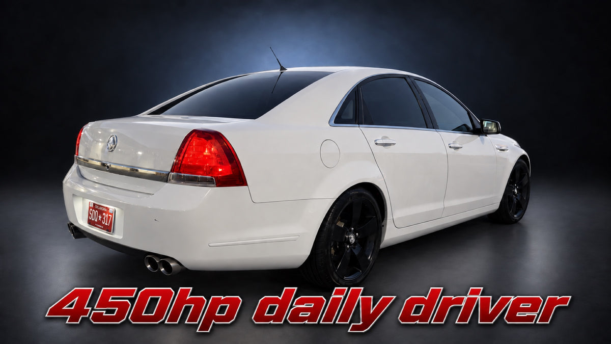 Caprice rear three-quarter view, 450hp daily driver