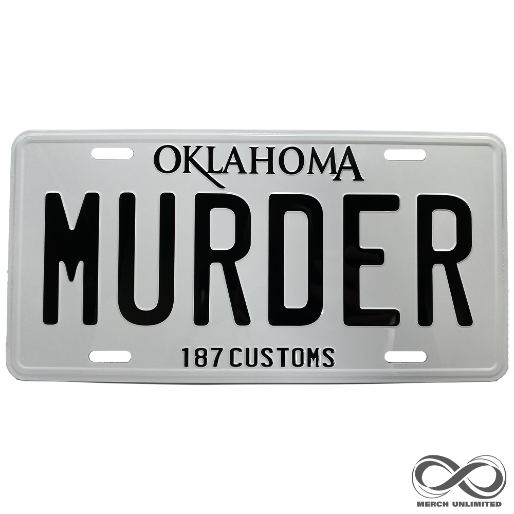 Murder License Plate