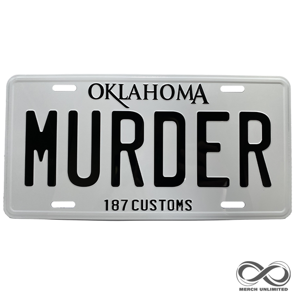 Murder License Plate – 187 Customs