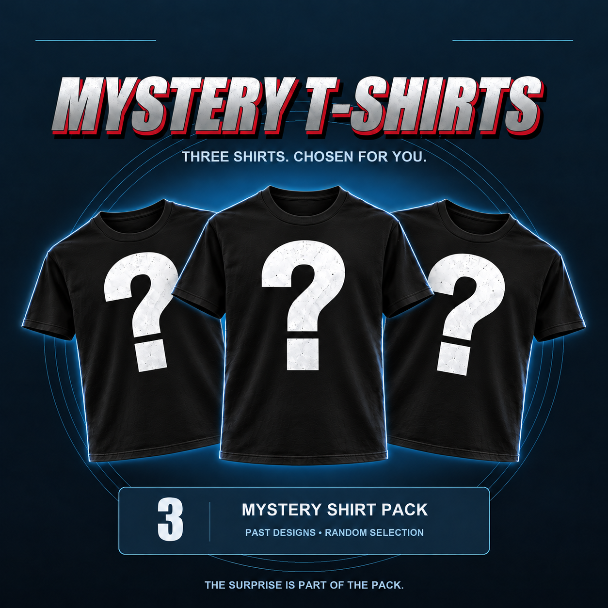 Mystery T-Shirt Pack — 3 Shirts