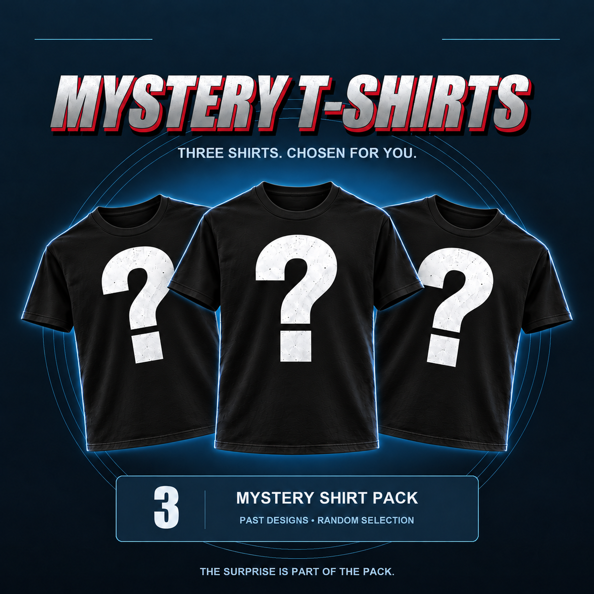 Mystery T-Shirt Pack — 3 Shirts